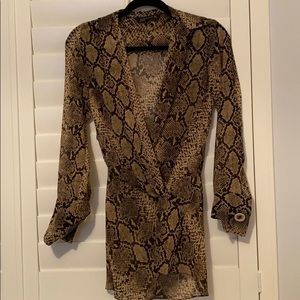Zara Leopard Print Blouse